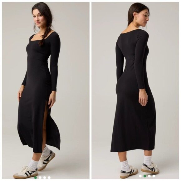 OFFLINE By Aerie Real Me XTRA Night Out Maxi Dress Black Size Small NWT - Picture 1 of 11